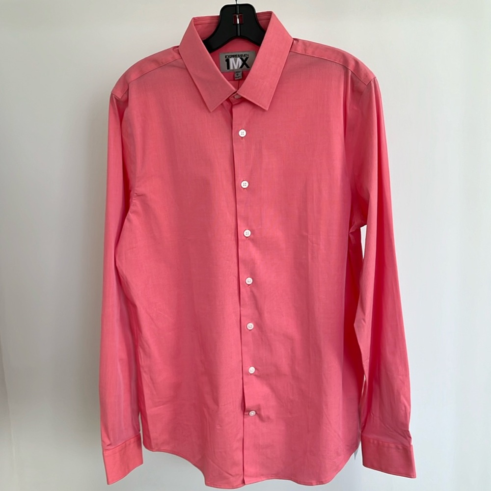 Express fitted 1MX button down shirt - Picture 1 of 7